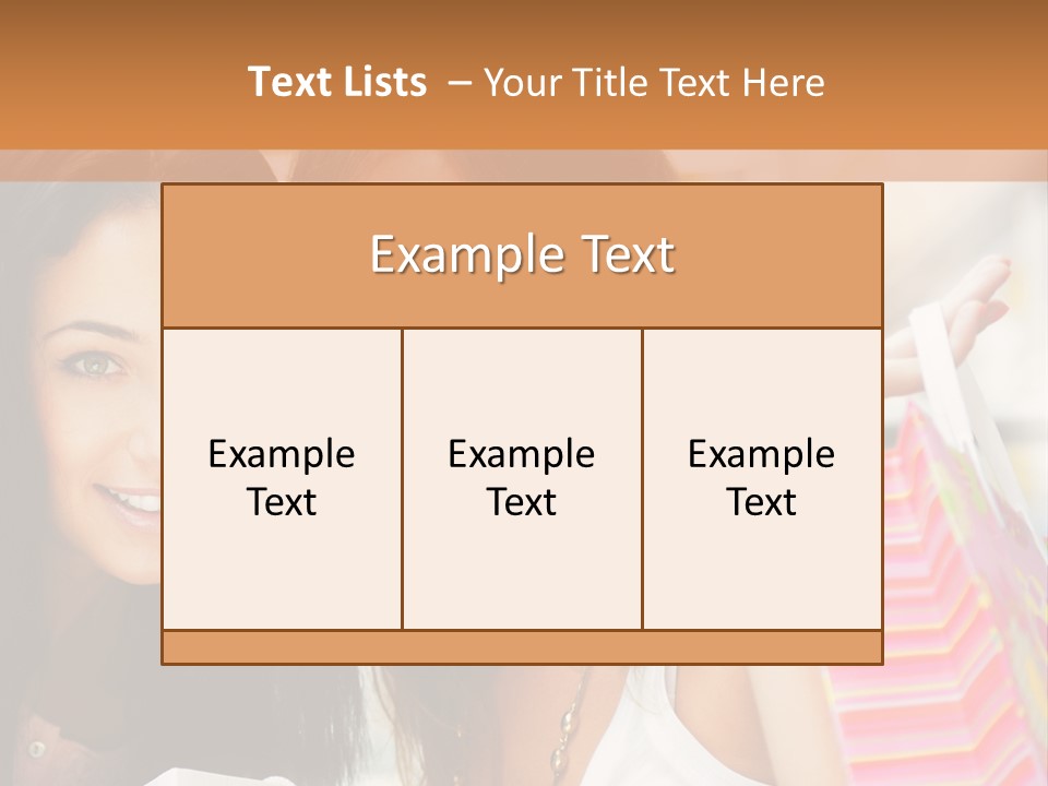 Style Commercial Shopaholic PowerPoint Template