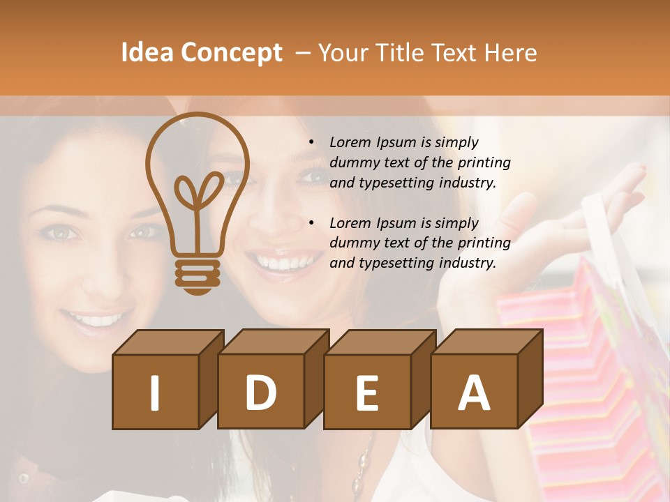 Style Commercial Shopaholic PowerPoint Template