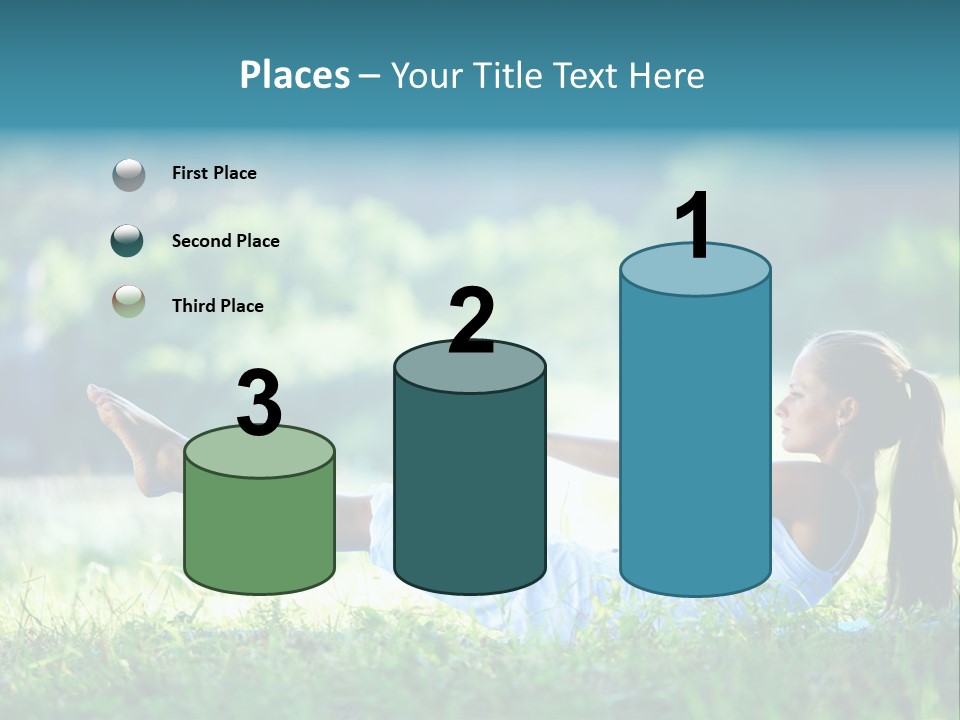 Countryside Woman Outdoor PowerPoint Template