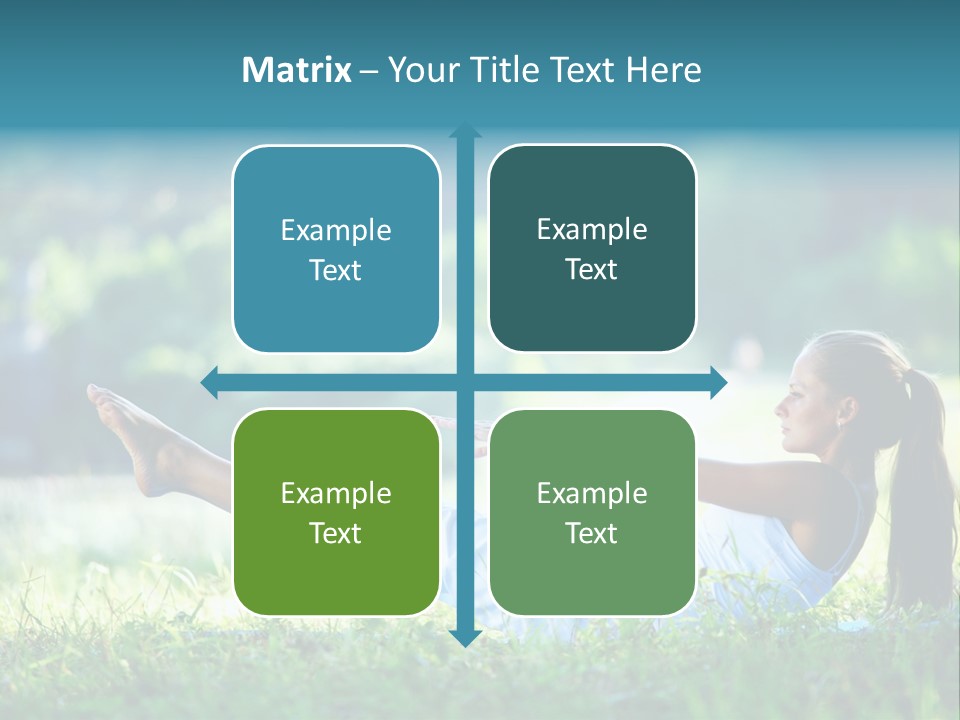 Countryside Woman Outdoor PowerPoint Template