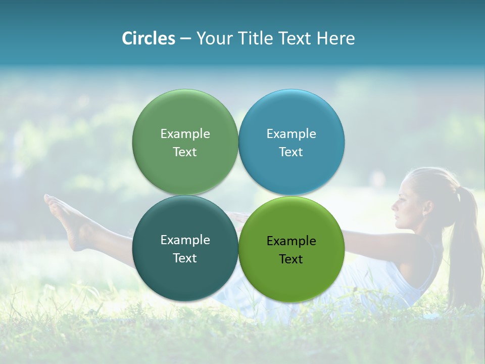 Countryside Woman Outdoor PowerPoint Template