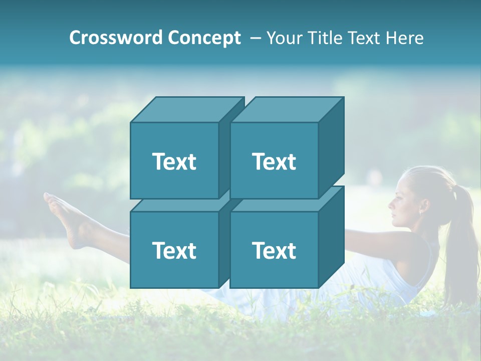 Countryside Woman Outdoor PowerPoint Template