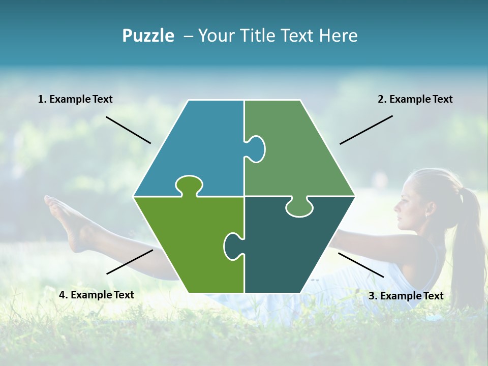 Countryside Woman Outdoor PowerPoint Template