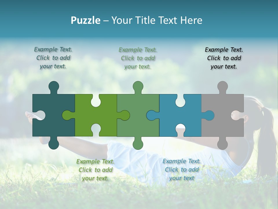 Countryside Woman Outdoor PowerPoint Template