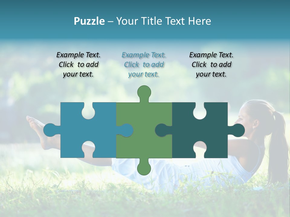 Countryside Woman Outdoor PowerPoint Template