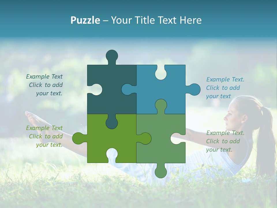 Countryside Woman Outdoor PowerPoint Template