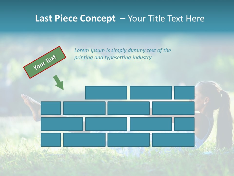 Countryside Woman Outdoor PowerPoint Template