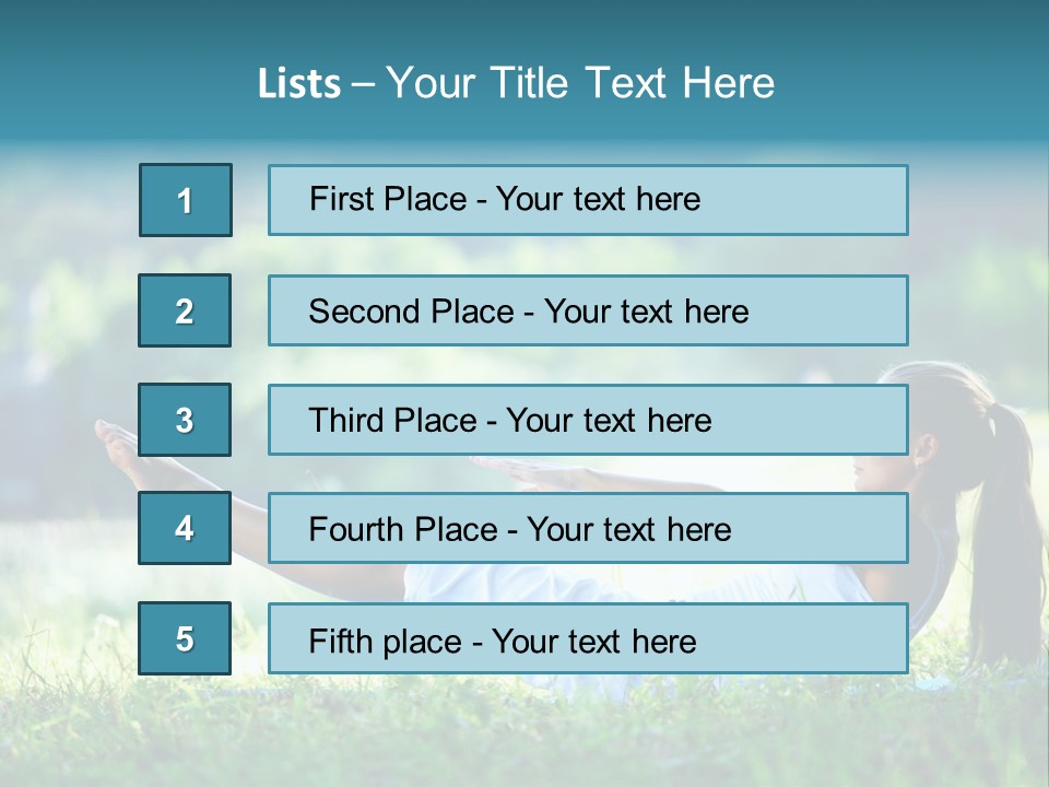 Countryside Woman Outdoor PowerPoint Template