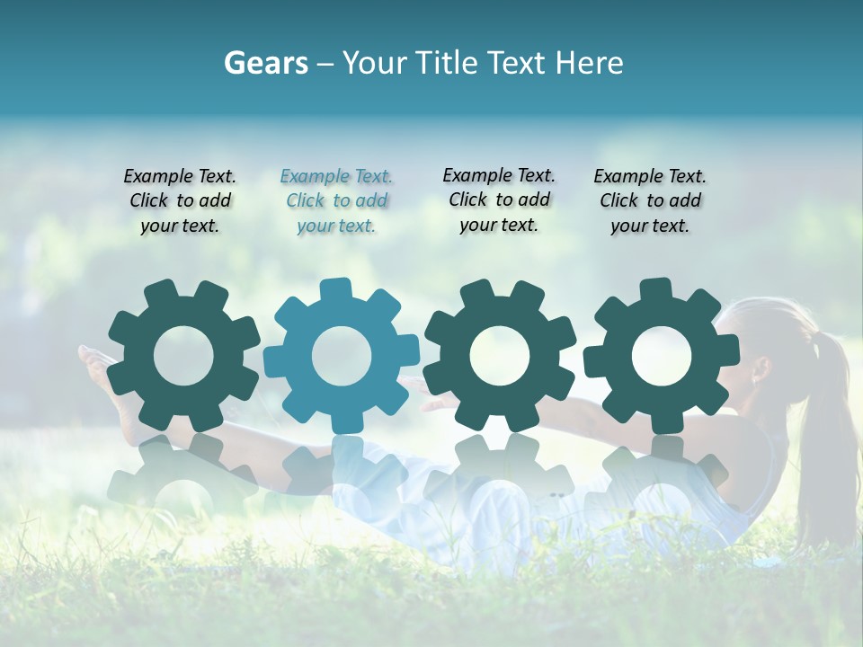 Countryside Woman Outdoor PowerPoint Template