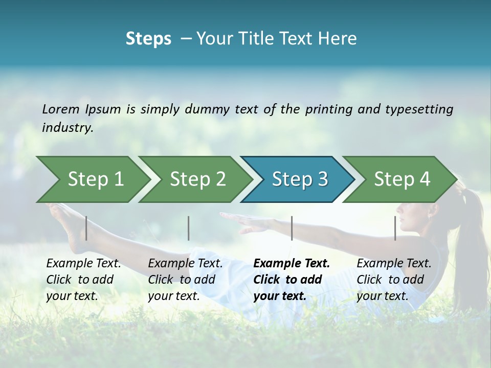 Countryside Woman Outdoor PowerPoint Template