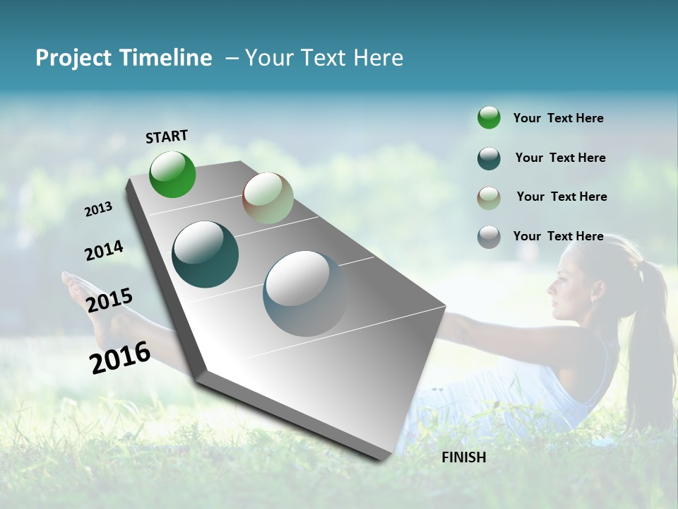 Countryside Woman Outdoor PowerPoint Template