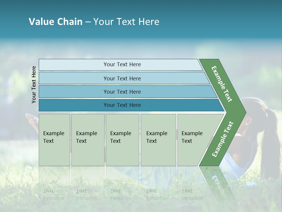 Countryside Woman Outdoor PowerPoint Template