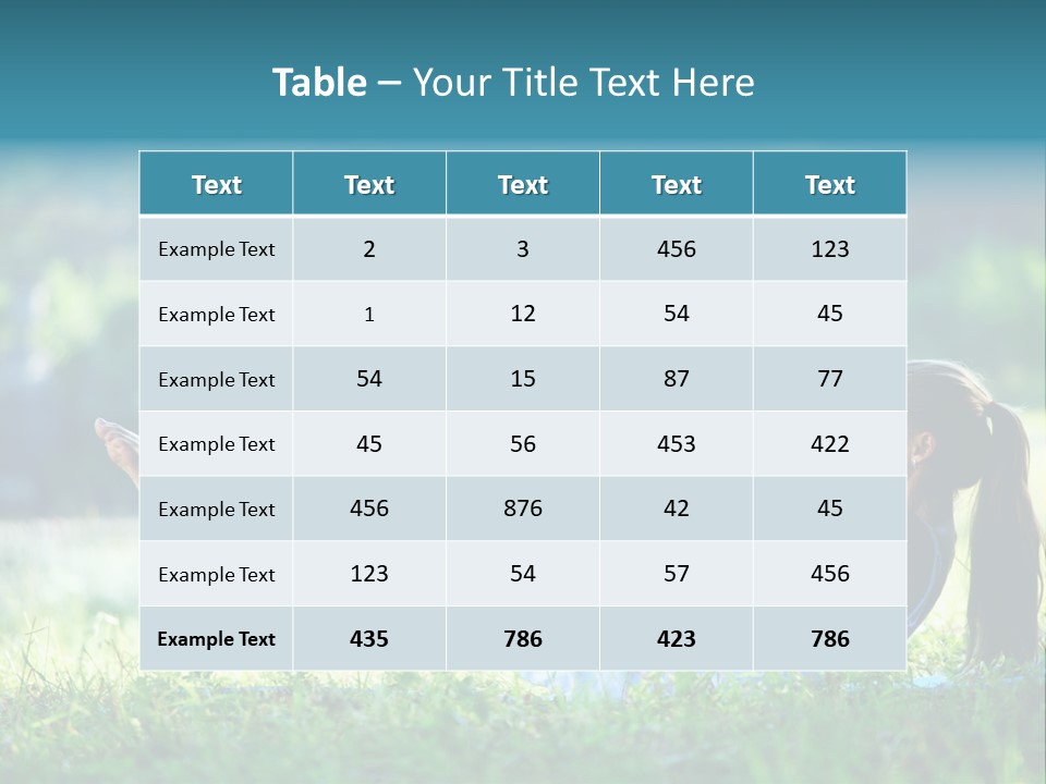 Countryside Woman Outdoor PowerPoint Template