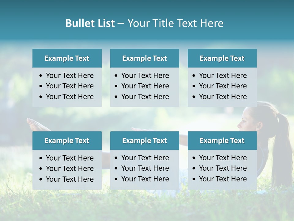 Countryside Woman Outdoor PowerPoint Template