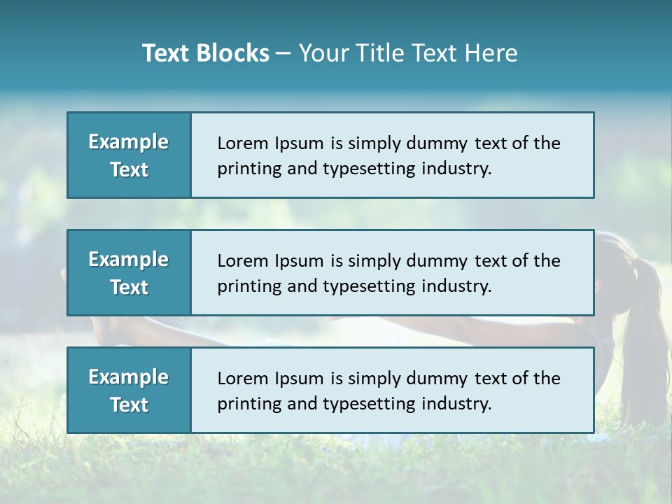 Countryside Woman Outdoor PowerPoint Template