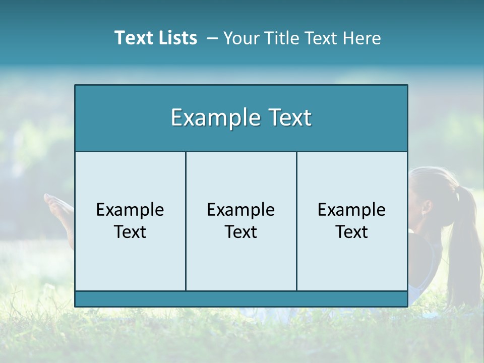 Countryside Woman Outdoor PowerPoint Template