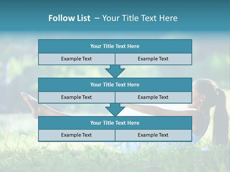 Countryside Woman Outdoor PowerPoint Template
