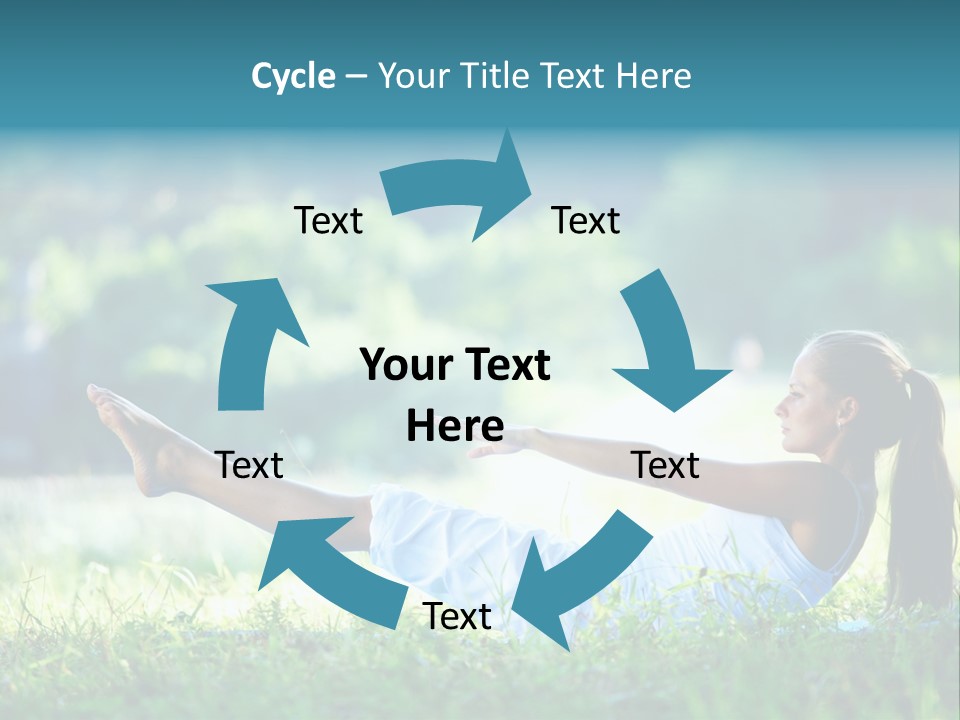 Countryside Woman Outdoor PowerPoint Template