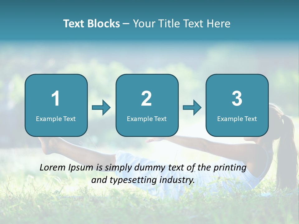 Countryside Woman Outdoor PowerPoint Template