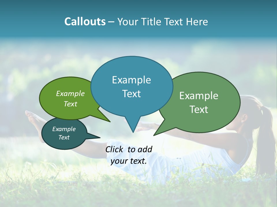 Countryside Woman Outdoor PowerPoint Template