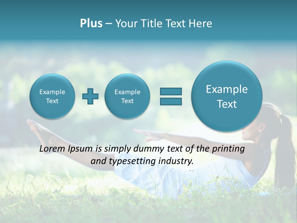 Countryside Woman Outdoor PowerPoint Template