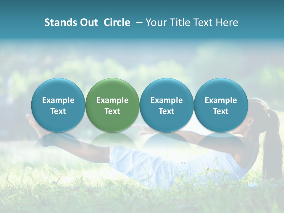 Countryside Woman Outdoor PowerPoint Template