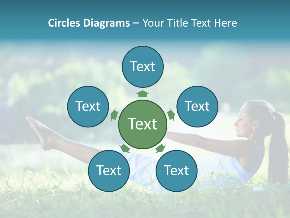 Countryside Woman Outdoor PowerPoint Template