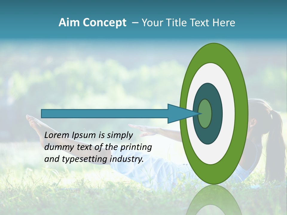 Countryside Woman Outdoor PowerPoint Template