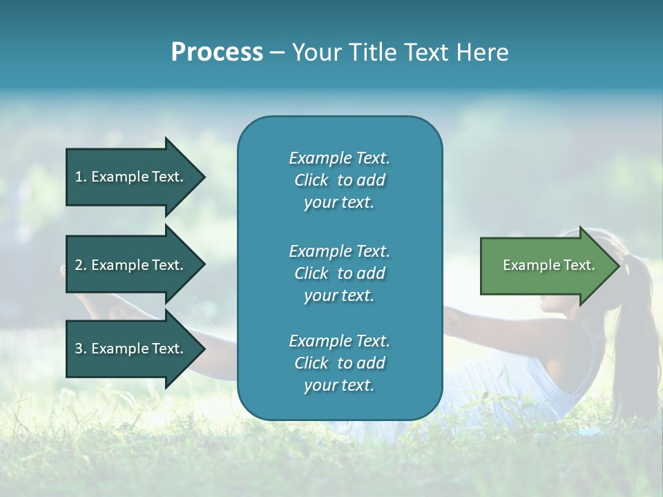 Countryside Woman Outdoor PowerPoint Template