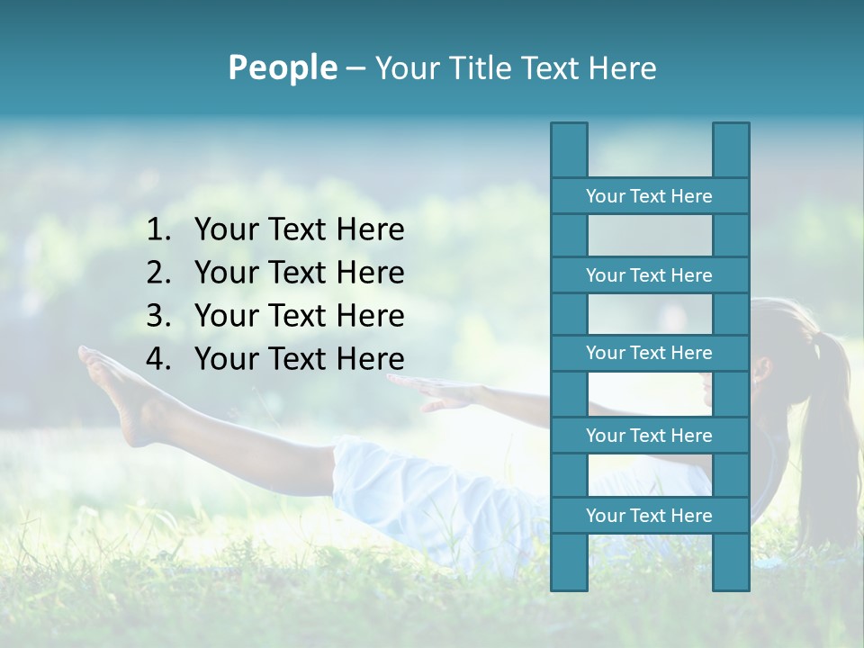 Countryside Woman Outdoor PowerPoint Template