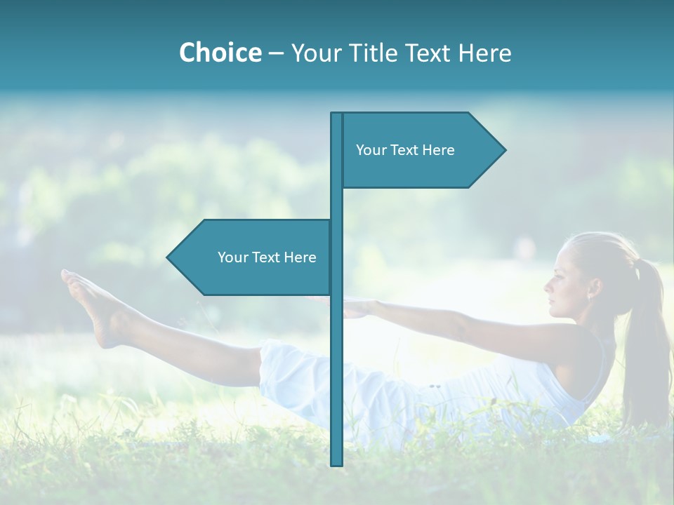 Countryside Woman Outdoor PowerPoint Template