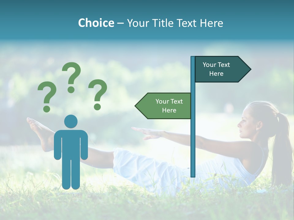 Countryside Woman Outdoor PowerPoint Template