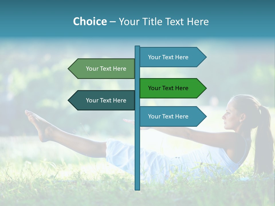 Countryside Woman Outdoor PowerPoint Template