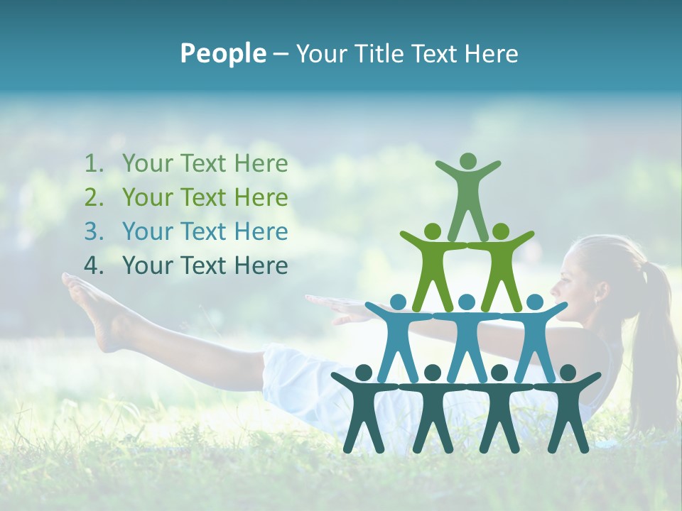 Countryside Woman Outdoor PowerPoint Template