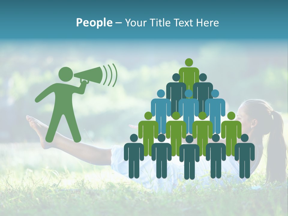 Countryside Woman Outdoor PowerPoint Template