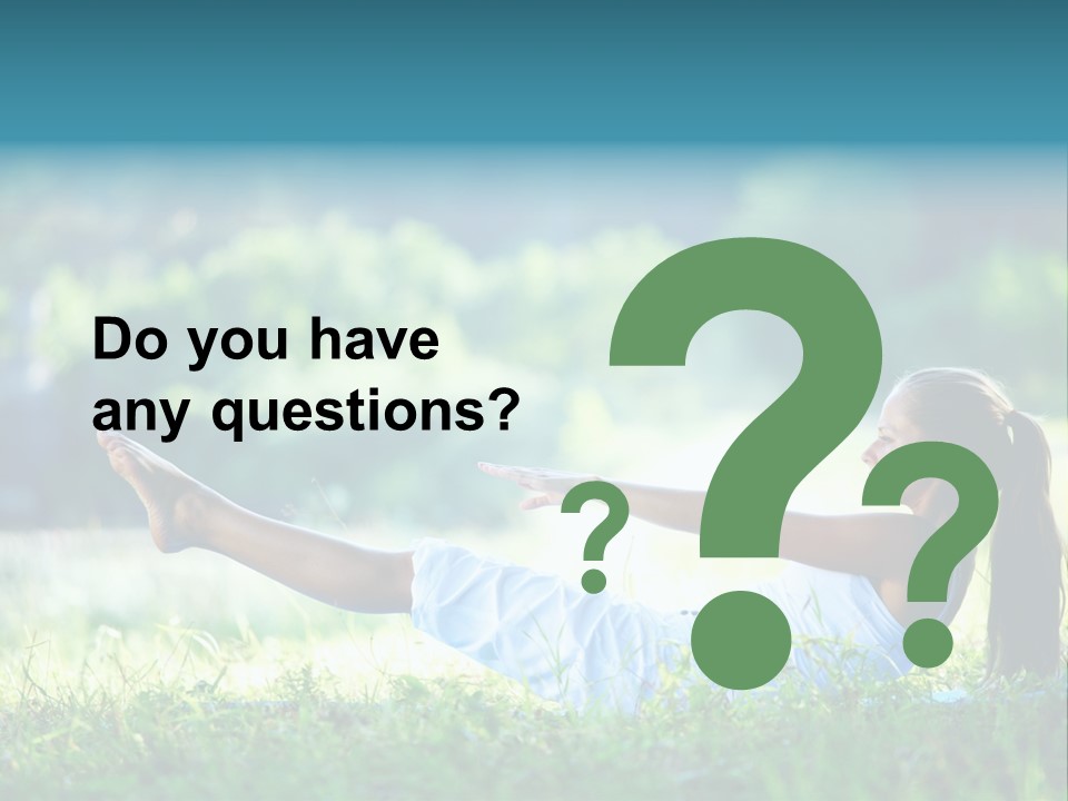 Countryside Woman Outdoor PowerPoint Template