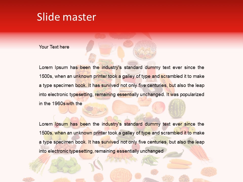 Tomato Apple Eat PowerPoint Template