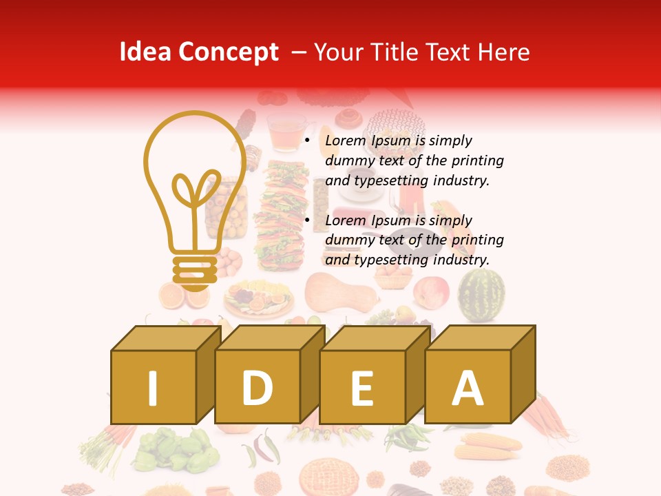 Tomato Apple Eat PowerPoint Template