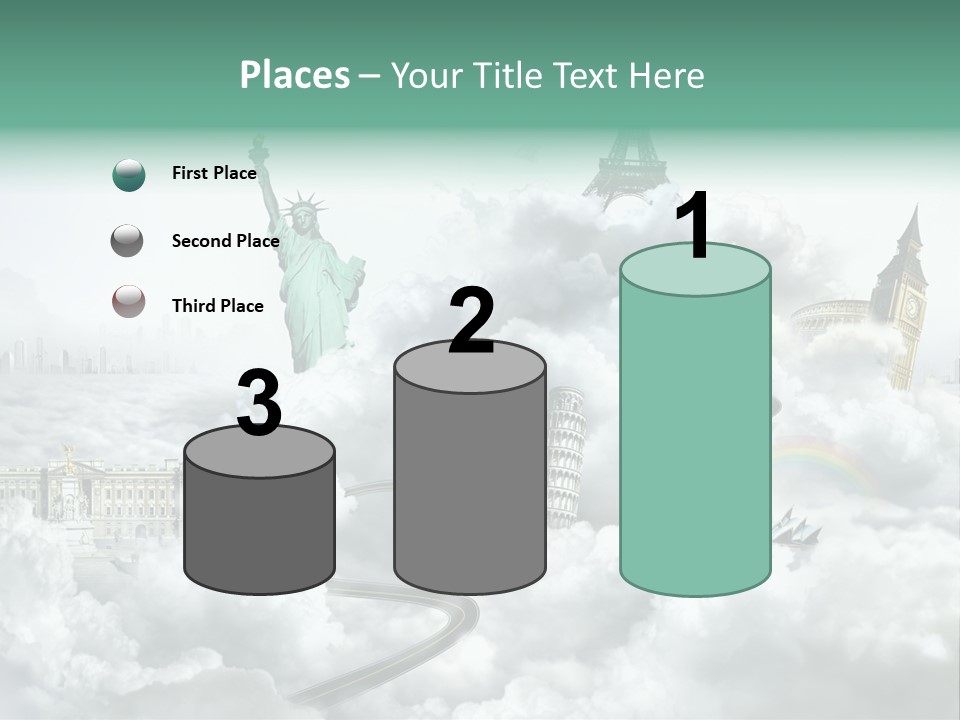 Clouds Collage Style PowerPoint Template