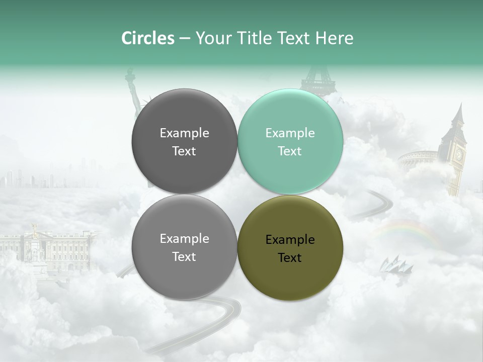 Clouds Collage Style PowerPoint Template