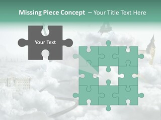 Clouds Collage Style PowerPoint Template