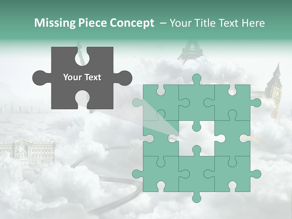 Clouds Collage Style PowerPoint Template