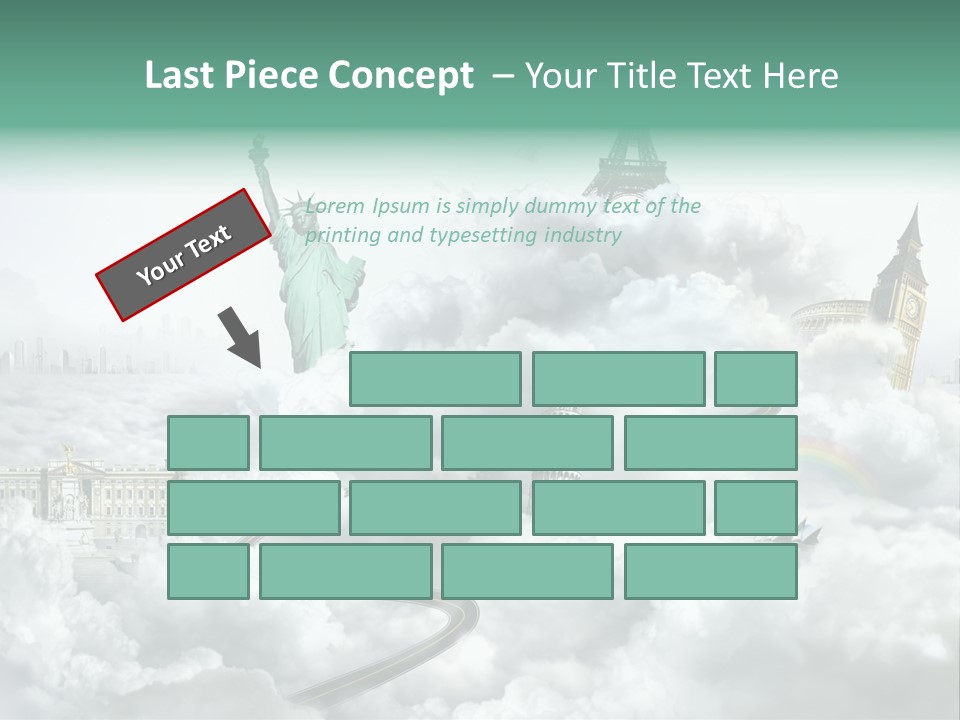 Clouds Collage Style PowerPoint Template