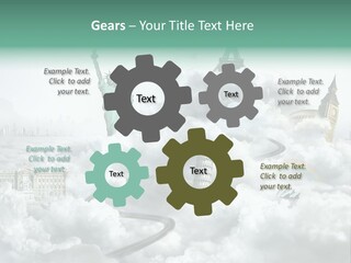 Clouds Collage Style PowerPoint Template
