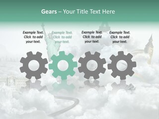 Clouds Collage Style PowerPoint Template
