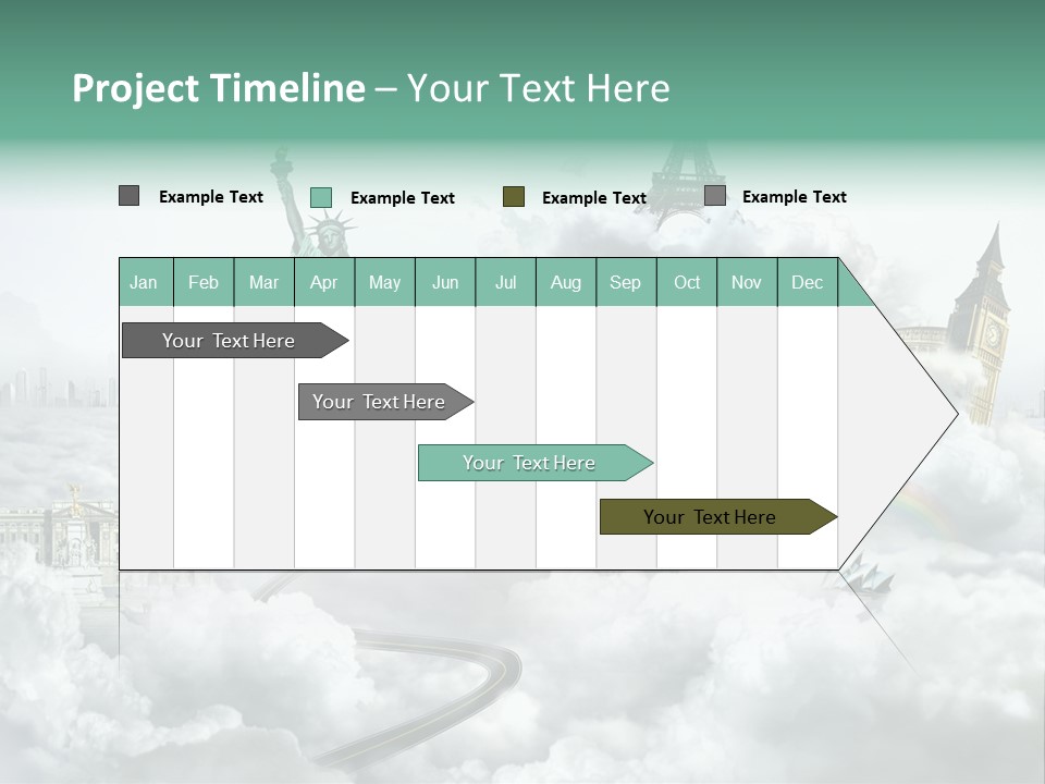Clouds Collage Style PowerPoint Template