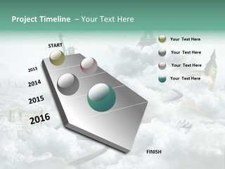 Clouds Collage Style PowerPoint Template