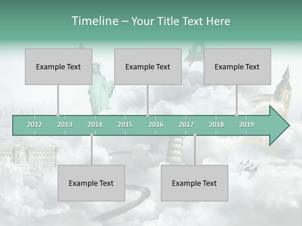 Clouds Collage Style PowerPoint Template