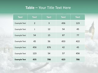 Clouds Collage Style PowerPoint Template