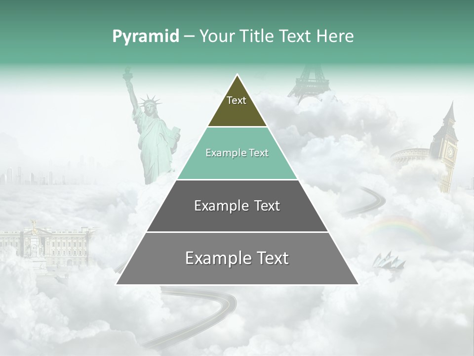 Clouds Collage Style PowerPoint Template